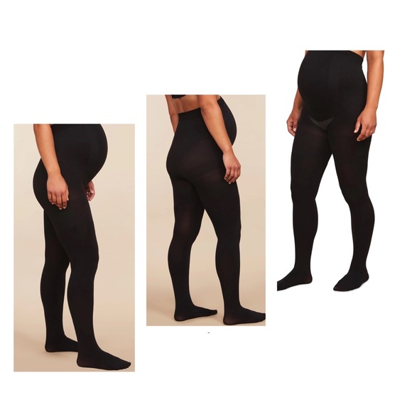 NWT!Assets by SPANX black maternity shaping tights - Picture 1 of 5